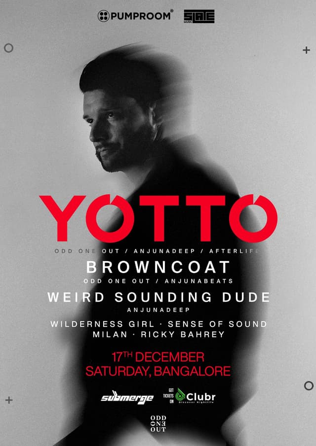 YOTTO Live in Bangalore PUMPROOM x SLATE MUSIC by Pumproom Events